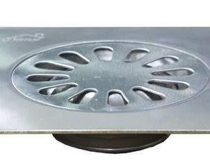 N151 Floor Drain Strainer 15cm × 15cm Chrome