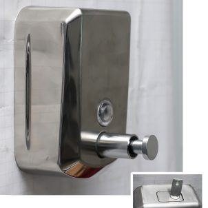 Manual Sanitizer Soap Dispenser Silver