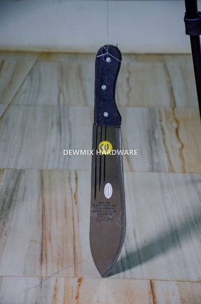 Alligator British Steel Machete Black Handle 12In