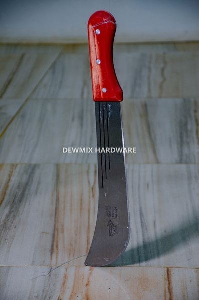 Original British Steel Machete Red Handle Curved
