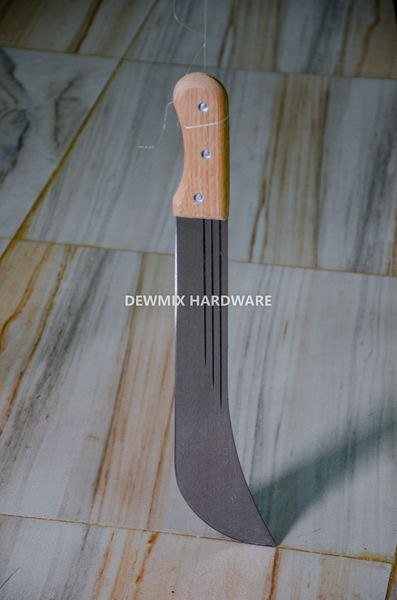 Steel Machete Wood Handle Curved Blade