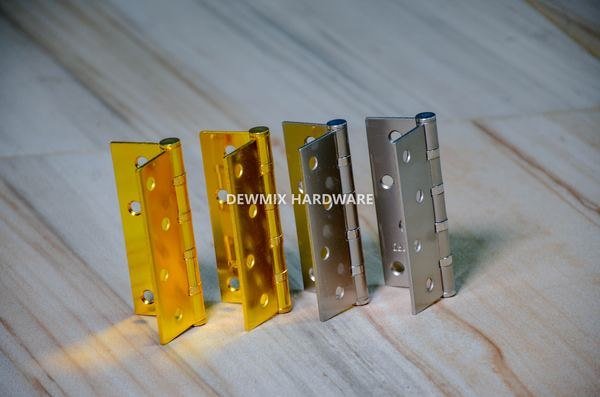 Door Butt Hinge Set Gold Silver