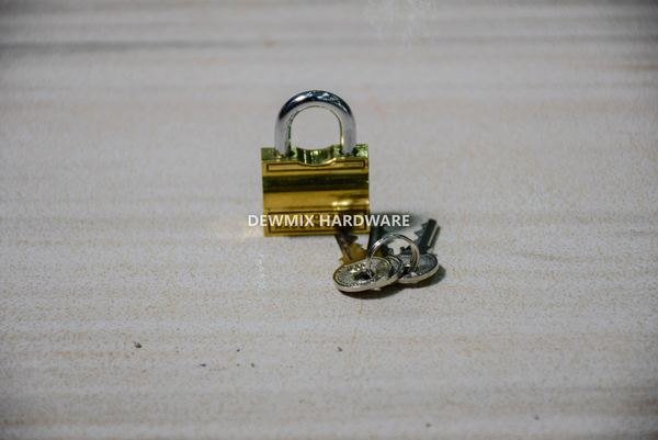 Small Brass Padlock With Keys