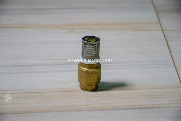 Brass Foot Valve With Strainer Filter