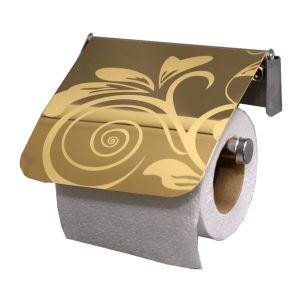 Gold Stainless Steel Tissue Paper Holder