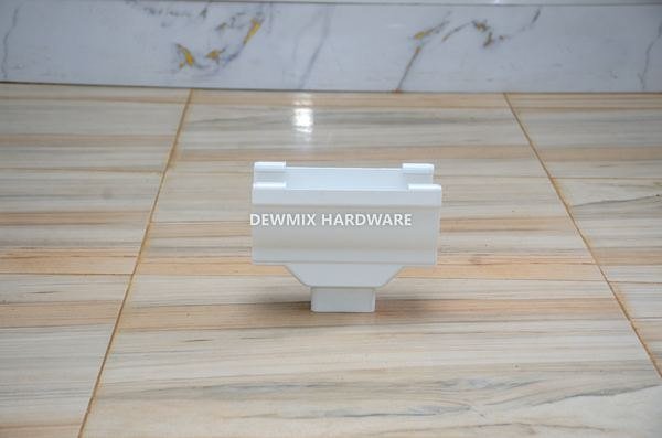 White PVC Square Gutter End Cap