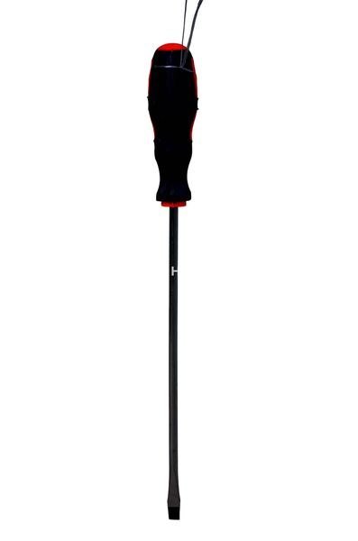 Red Black Flat Head Screwdriver Long