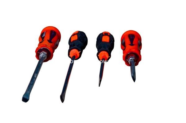 Red Black Screwdriver Set 4-Piece Tips View