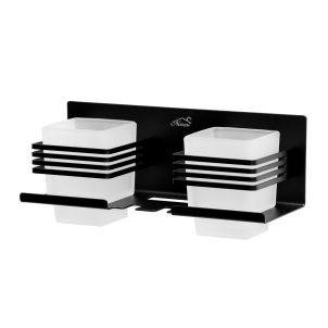 Black Double Toothbrush Tumbler Holder in Nairobi