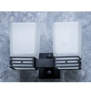Double Square Tumbler Holder Black
