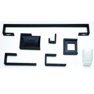 Black Square Bathroom Set