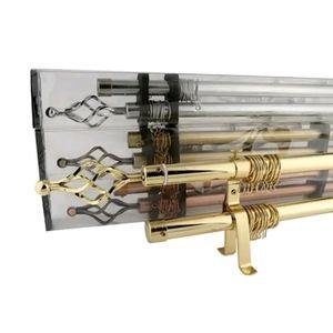 Gold 2m, 3m double premium curtain rods