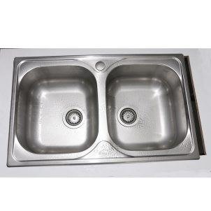 Double Bowl Kitchen Sink Single T
