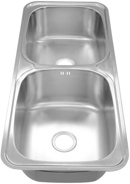 Stainless Steel Double Sink 78Cm X 43Cm