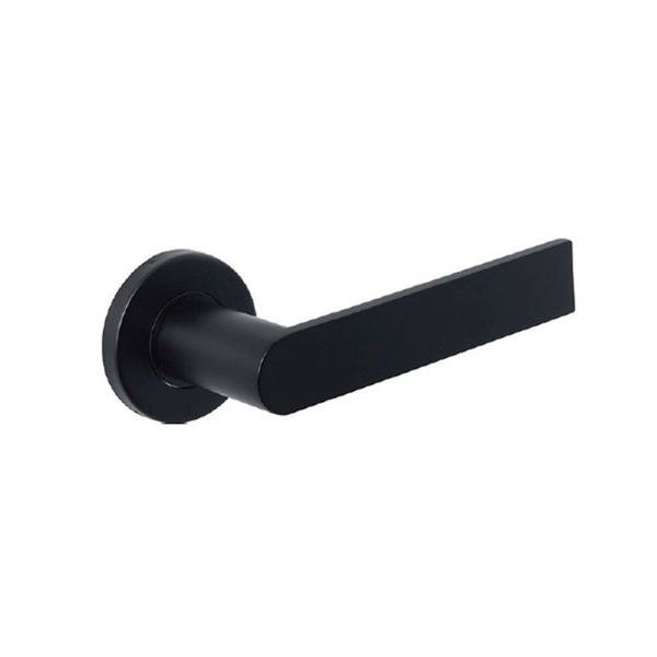 Black Lever Handle on Rose