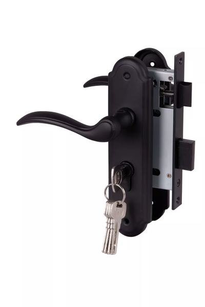 Union Cylinder Lockset F7136 Black Finish
