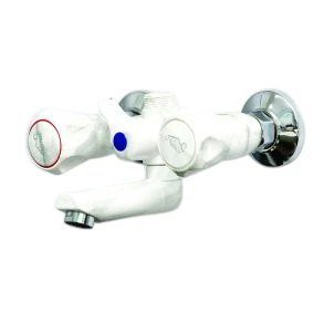 Abs Marble White Shower Mixer Plastic Mixer Taps