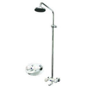 Abs Marble White Shower Mixer and Tube Plastic M