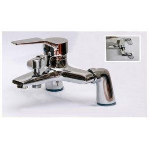 Chrome Pillar Type Bath Tub Mixer L Shower Mixers