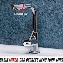 Basin Mixer 360 Degrees Head Turn Mirror Finish