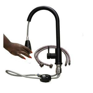 Black Kitchen Faucets Mixer With Pull Out Sprout
