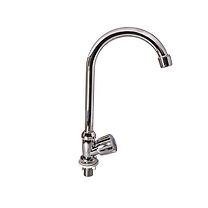 Long Neck Kitchen Pillar Tap Chrome Plated Abs