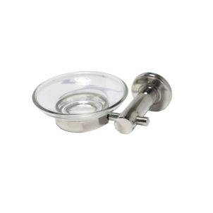 Chrome Glass Soap Holder